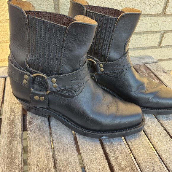 Black Leather Women's Boots - Picture 3 of 14